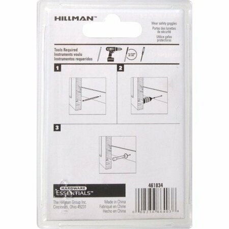 Hillman 3 SATIN NICKEL RGD DOORSTOP 851319